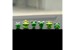 Rislobx Frogs Car Dash Decoration Rear View Mirror Ornament, 6PCS Funny Dashboard Decoration Cute Car Accessories