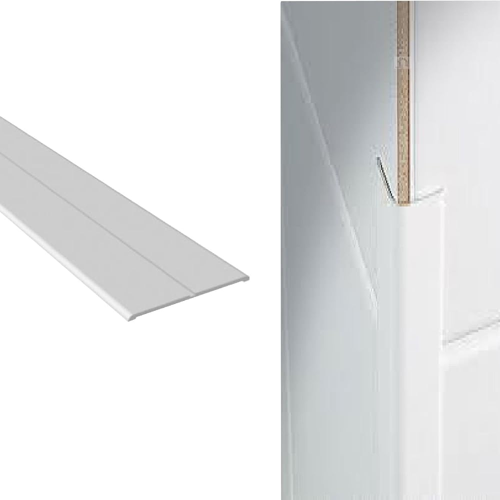 Home.smart White Plastic Corner Wall Protector 50x50mm Flexible 2.5m