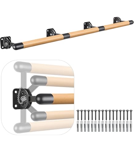 Ballet Barre Double Ballet Brackets Pair Fixed Height Wall Mount