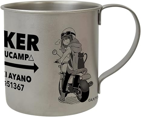 Amazon アクロス ゆるキャン 綾乃 ステンレスマグカップ Biker アニメ 萌えグッズ 通販