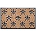 Milliard 'Fleur De Lis' Eco-Friendly Decorative Coco Coir Outdoor Entrance Doormat - 18in.x30in.