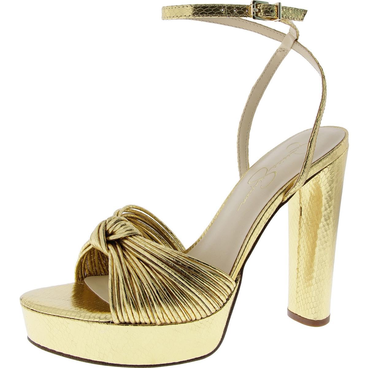 Photo 1 of Jessica Simpson Women's Immie Platform Sandal Heeled, Gold, 7.5