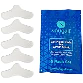 Snugell CPAP Nose Pads (5-Pack) &ndash; Universal Fit for Most Masks &ndash; Designed for Enhanced Comfort During Sleep Therapy &ndash; Reusable Up to 15 Times Each