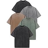 Workout T Shirts for Men Oversized Gym Loose Fit Tshirt Heavy Cotton Washed Vintage Faded Sleeping Tee Unisex Tops
