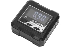Generic Digital Level Box, 4x90 Degree Magnetic Electronic Angle Finder Inclinometer with Relative Absolute Measurement, for 