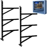 2 Pcs Shipping Container Shelving Bracket, 22"(D) x 46.5"(H) | Shipping Container Accessories, Heavy Duty Steel Adjustable Shelf Brackets for Containers Warehouse Garage