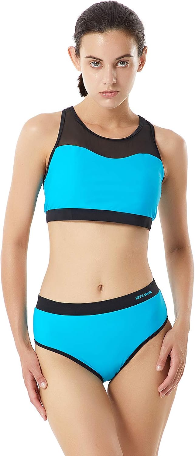 athletic 2 piece swimsuit