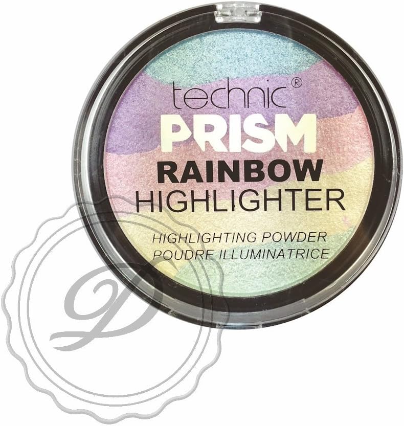 Technic Prism Rainbow Highlighting Powder 6g Baked Pastel Shimmer Cheek Eye