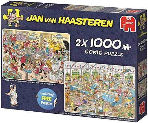 Jan van Haasteren Seafood Super &amp; Clash of the Bakers 2 x 1000 pcs - puzzles