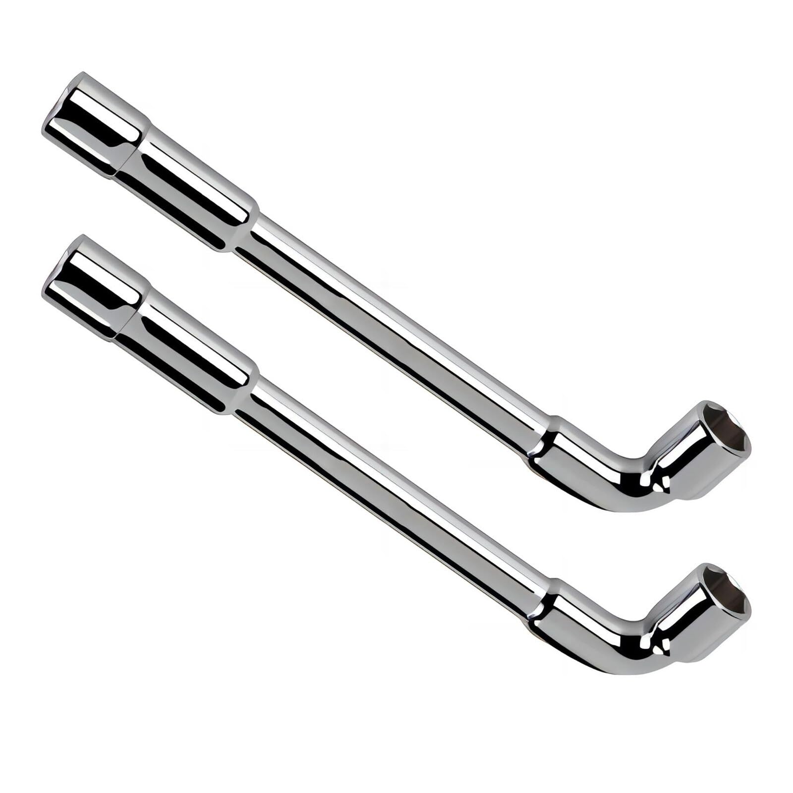 Vokenforu 2 Pcs Socket Wrench 9mm, Socket Spanners, L Shaped Spanner, Angled Head Wheel Nut Socket Wrench, Metric Hex Spanner