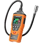 PT520A+ Rechargeable Gas Leak Detector, Natural Gas Detector with 17-inch Probe, Checking Combustible Leaks Like Propane, Methane, Butane for Home, HVAC and RV - Orange