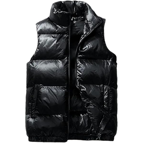 Amazon.com: SWJGLITTR Men's Windproof Winter Vest Metallic
