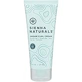 Sienna Naturals - Dream Curl Cream – Lightweight Curl Defining & Hydrating Styling Cream – Enhances Curls, Reduces Frizz & Adds Soft Hold – Clean, Vegan & Silicone-Free, 6oz