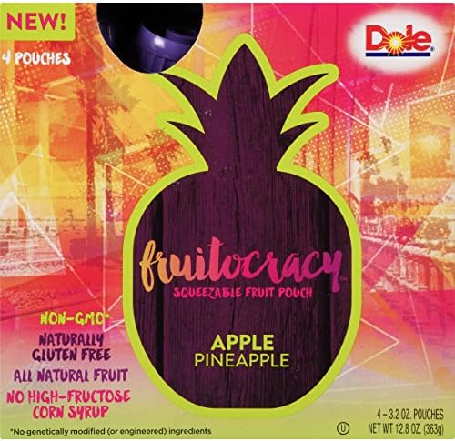 Fruitocracy Fruit Pouch, Apple Pineapple, 3.2 oz, 4 Count