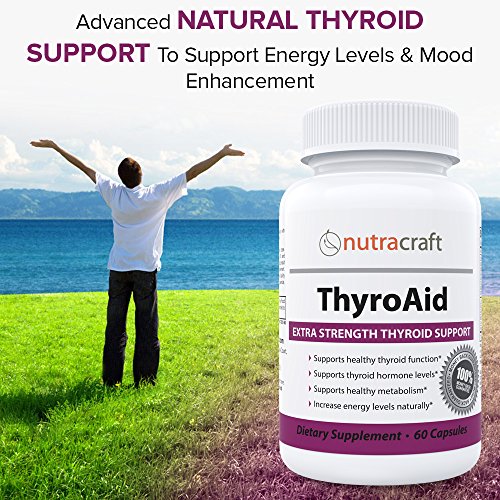 ThyroAid 1 Thyroid Support Supplement Natural Herbal Thyroid Formula