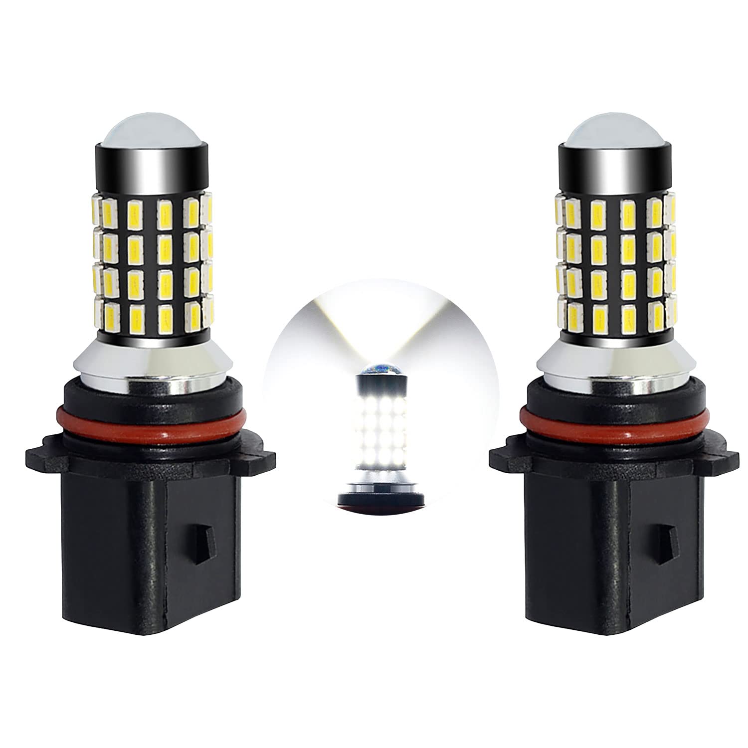 MCK Auto – P13W CREE 54SMD LED Canbus Bulbs Daytime Running Lights DRL White Very Bright and Without Errors Compatible with A4 B8 Q5 - GA4L1 – 2 Bulbs - Transform Your Ride