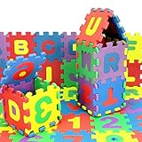 OVERMAL 36Pcs Baby Child Number Alphabet Puzzle Foam Maths Educational Toy Gift