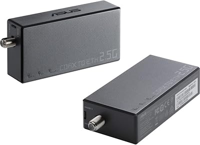 ASUS MA-25 2.5Gbps Ethernet Coax Adapter Starter Kit MoCA 2.5 Mesh Backhaul