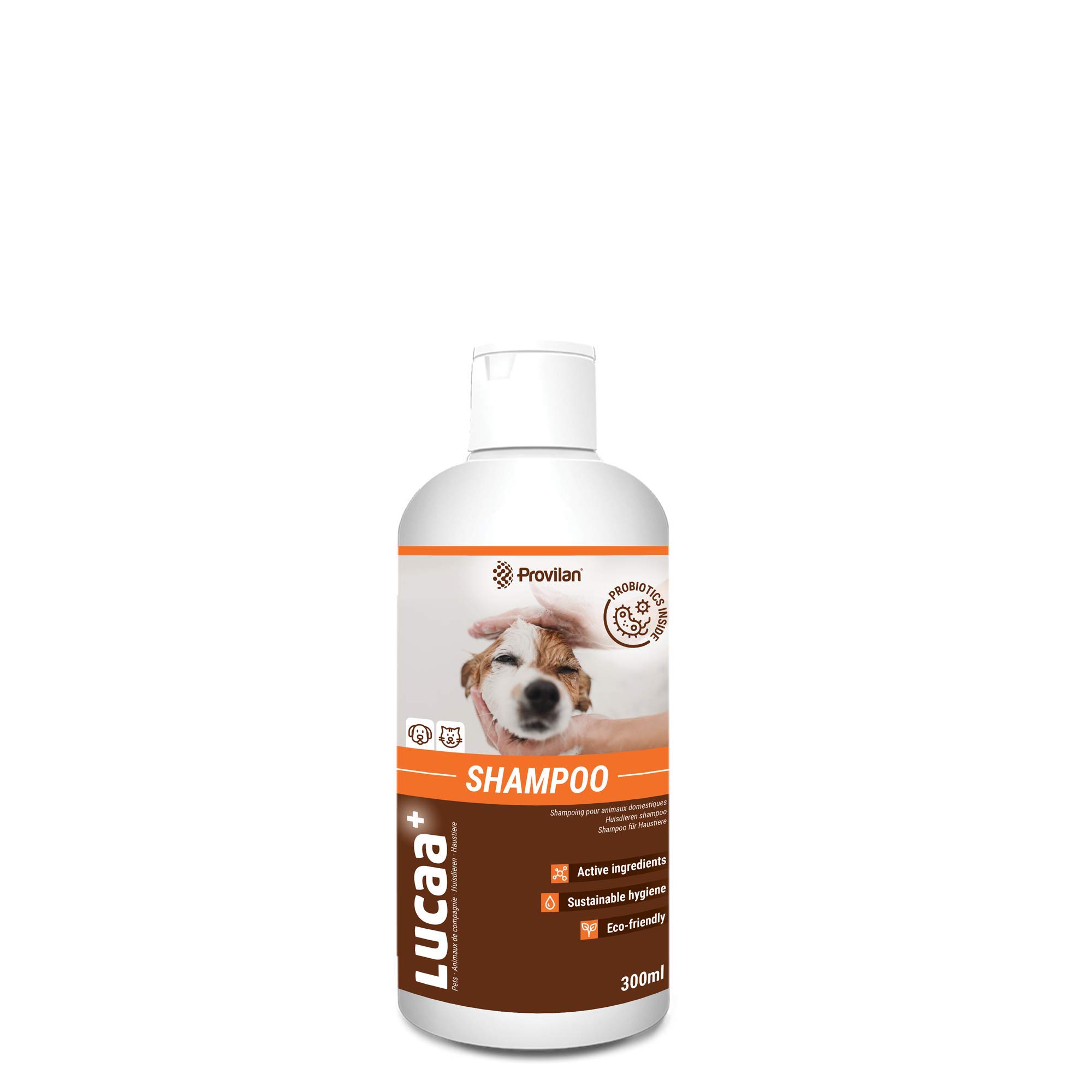 LUCAA+ Organic Shampoo for Dogs and Cats 300 ml | Shampoo with Probiotics | Bio, Vegan & Natural