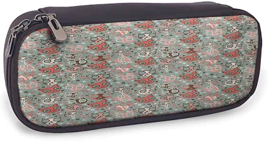 Amazon Co Jp ソフトペンシルバッグ 落書き ユニーク デザイン かわいいカエル 顔 様々な表情 ハッピー悲しい 驚き 怖い 動物 スレート ブルー グリーン 3 5 X 8 X 1 5 Inches マルチカラー おもちゃ