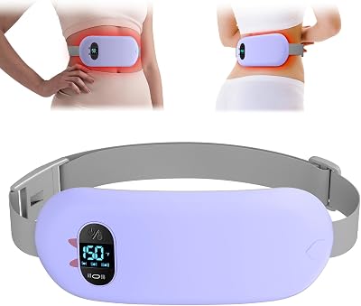 BouZaFoFa Heat Pad for Period Pain Relief, 6 Modes, 3000mAh USB Belt