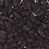 CREATCABIN 200 Pcs Glass Seed Beads - 2-Hole Square Tile Beads For Multi-Strand Jewelry Making
