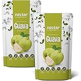 Nectar Superfoods Freeze Dried Guava Cubes No Sugar & Preservatives Vegan Gluten Free Healthy Fruit Snack Camping Party Essential 0.7 Oz (20gram) Pouch Pack Of 2 Nos