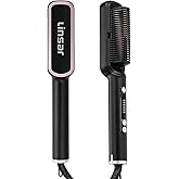Linsar - Hair Straightening Brush, Cepillo para alisar el Cabello - for Women, Fast Heating Brush for Thick Curly Hair,Unisex - 6 Temp Settings, 30 Second Heat up,Compact - Light Weight