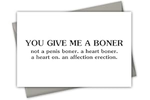 KISSHAKE Valentines Day Card for Him, Funny Valentines Day Gifts for Him Boyfriend Husband Valentines Day Gifts, Mens Valentines Gifts for Him, Naughty Valentines Day Card Anniversary Card Boyfriend Gifts