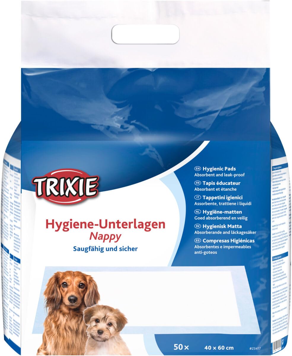 Trixie Welpen-Unterlage Nappy-Stubenrein, 40 × 60 cm, 50 St.