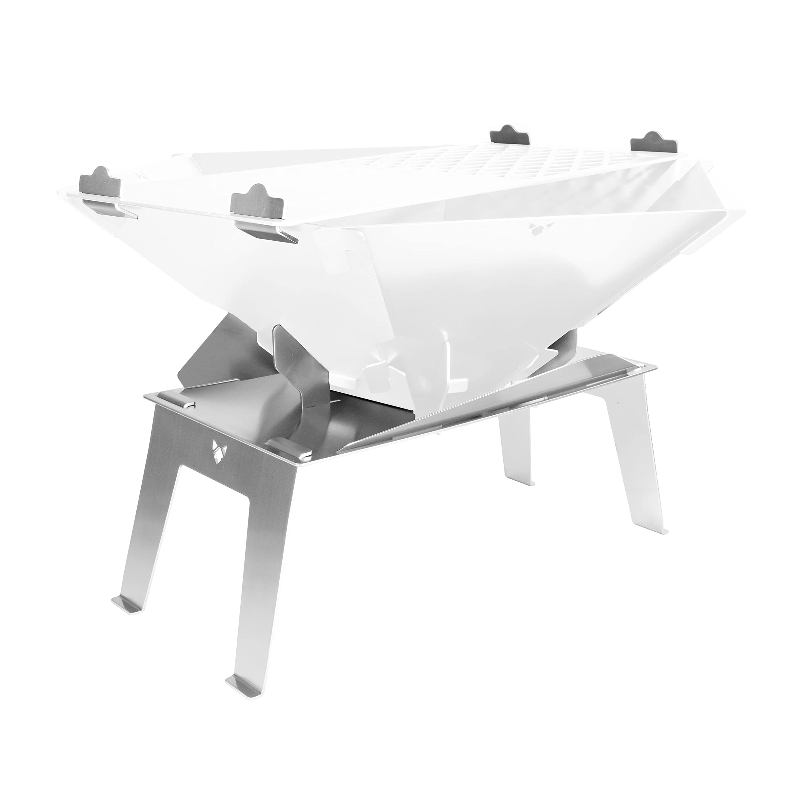 Hexagon STAND UP | Heat Protection < 100% stainless steel | Suitable for Camping, Van Life, Fishing or for in the Garden