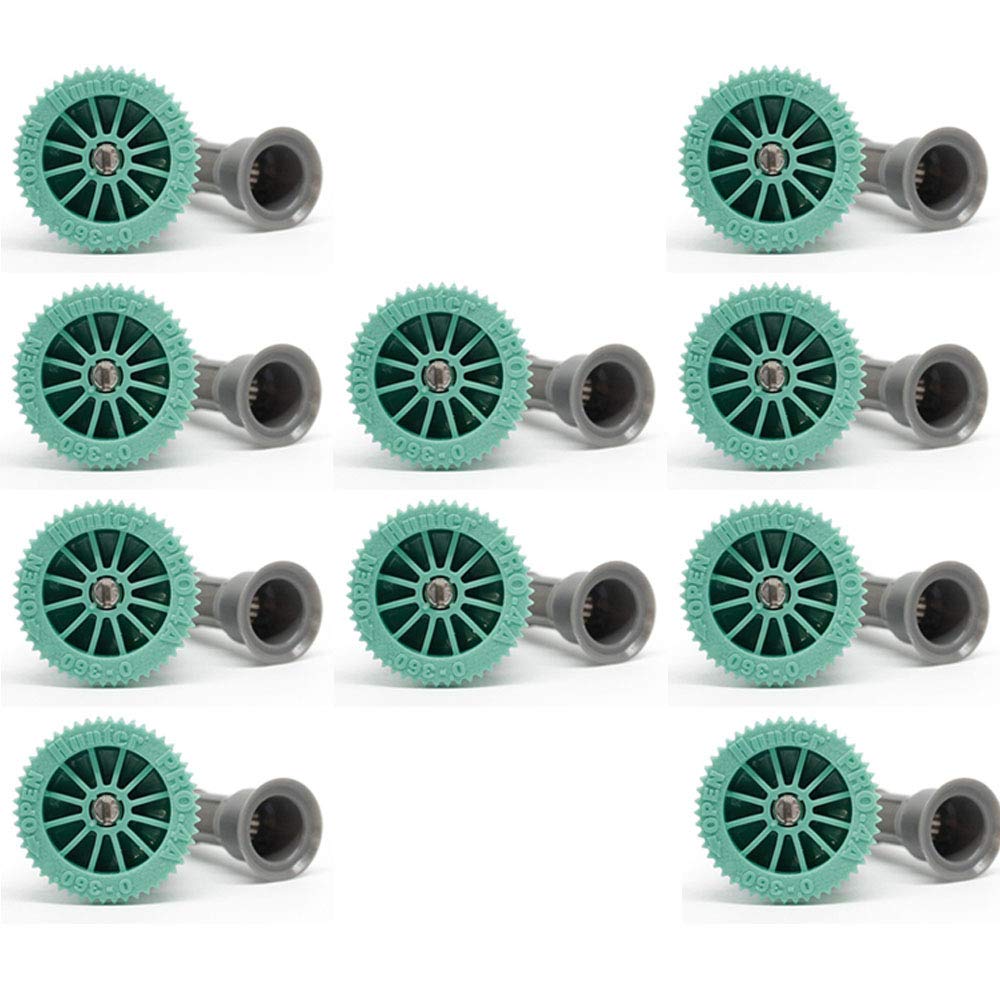 Watering Diffuser Nozzle Range 1.20 Meters Adjustable Irrigation Angle 0 to 360 Female Thread Compatible with Hunter, Rain Bird, Irritrol, KRain, Signature, Pack of 10 High Quality Nozzles