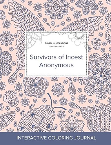 Adult Coloring Journal: Survivors of Incest Anonymous (Floral Illustrations, Ladybug)