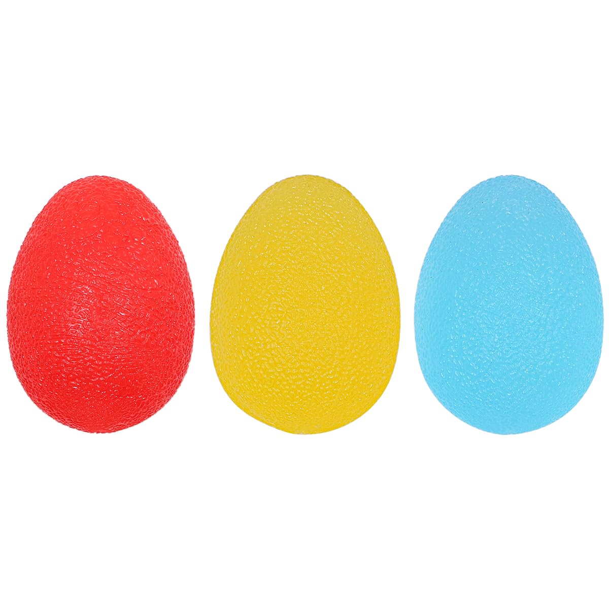 NUZAMAS 3 Pcs Hand Grip Strength Trainer Stress Relief Balls Gel Hand Exercise Balls for Adults and Kids Trainning Stress Relief Grip Strengthening(Red Yellow Blue)