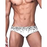 MIZOK Men's Nylon Swimsuit Quick Dry Bikini Swim Briefs Sexy Low Rise Bathing Suit