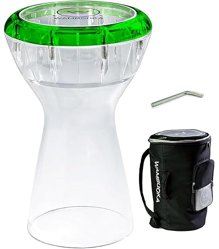 Amazon.com: Wambooka Red Ruby Darbuka – Dry & Wet Sound Modes