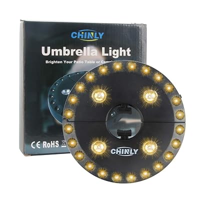 chinly patio umbrella light warm CHINLY Patio Umbrella Light Warm White 3 Brightness Libya