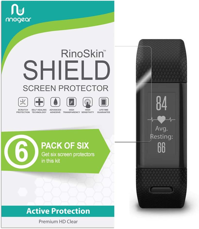 RinoGear(6-Pack) Screen Protector for Garmin Approach X40 Screen Protector Case Friendly Accessories Flexible Full Coverage Clear TPU Film