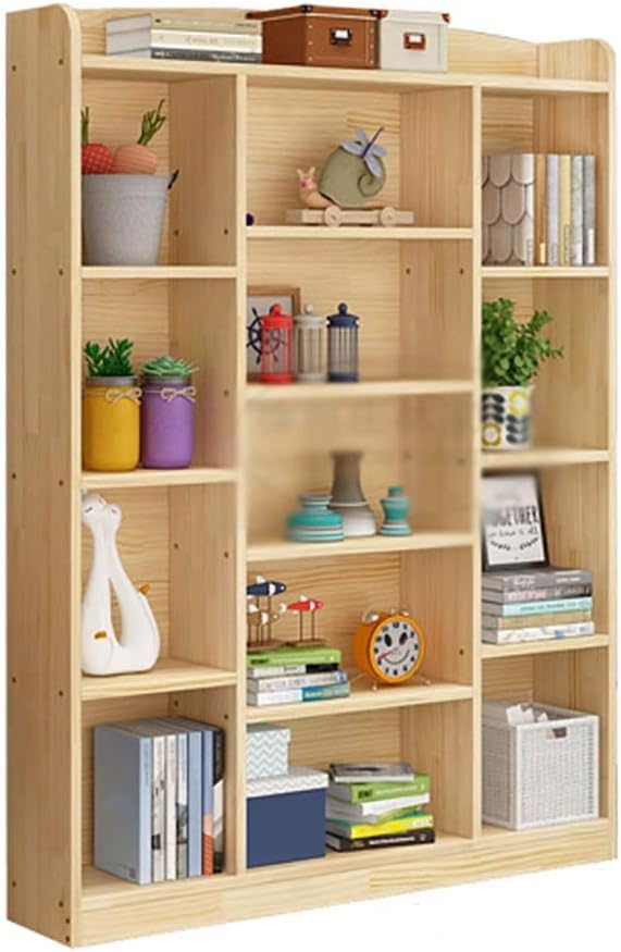 Estantería de Pared Madera Maciza Estantes para Niños Simple Estantería