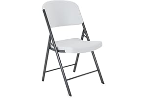LIFETIME 42804 Commercial Grade Folding Chair, 4 Pack, White Granite