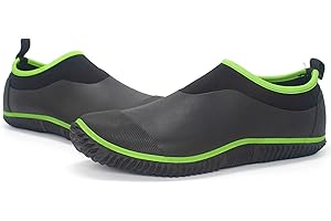 SWIFT*FROG SWIFTFROG Men’s Garden Boots - Unisex Waterproof Ankle Slip-On Footwear Rubber Rain Boots for Men Women Outdoor,Camping,Gardening