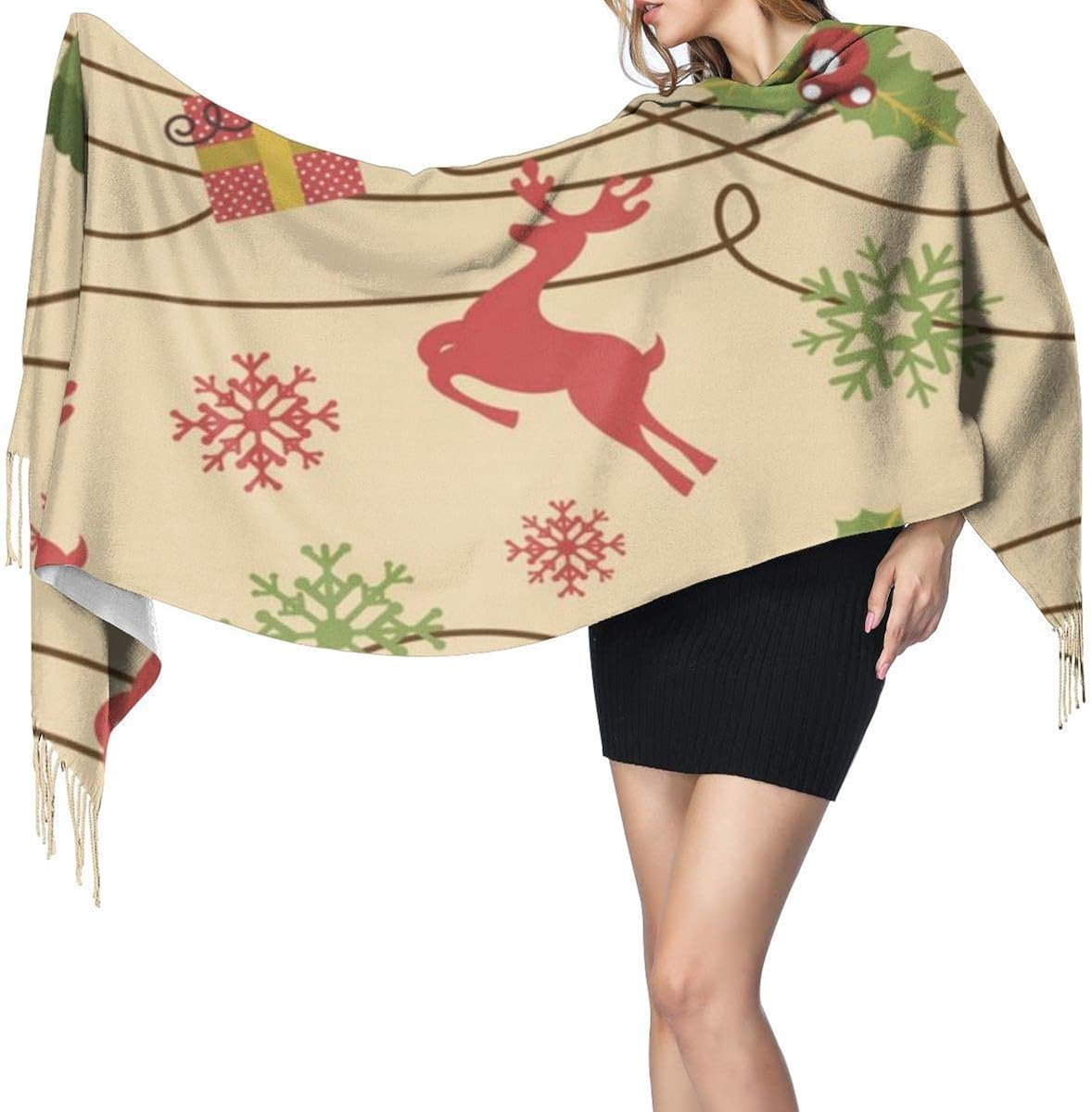Scarf, Shawl & Wrap Christmas Decoration Long Blanket Scarf For Women