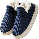 Titype Ankle Bootie Slipper for Women Men Fuzzy Plush Slipper Fleece Lined Warm House Shoes with Memory Foam for Indoor Outdoor