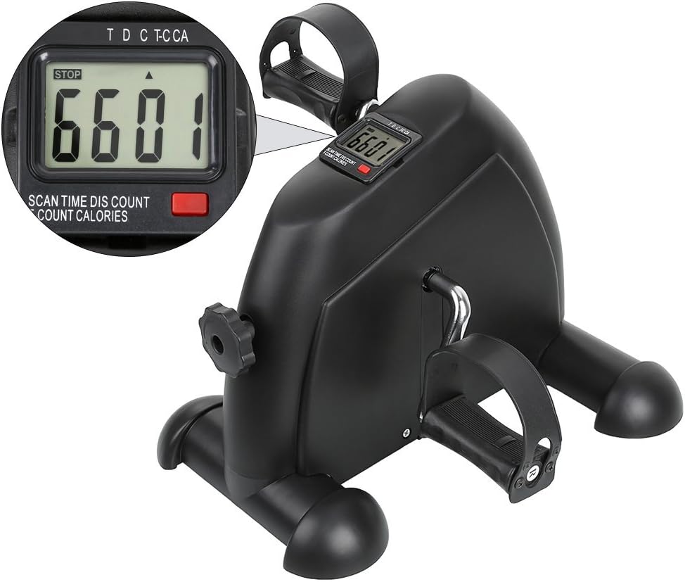 OGORI Mini Exercise Bike Arm Leg Resistance Cycle Pedal Exerciser Workout Seat Fitness