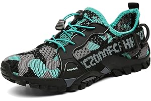 TANGYUGEN Water Shoes Men Women Outdoor Hiking Shoes Quick Drying Beach Aqua Shoes Travel Trekking Walking Climbing Sneakers