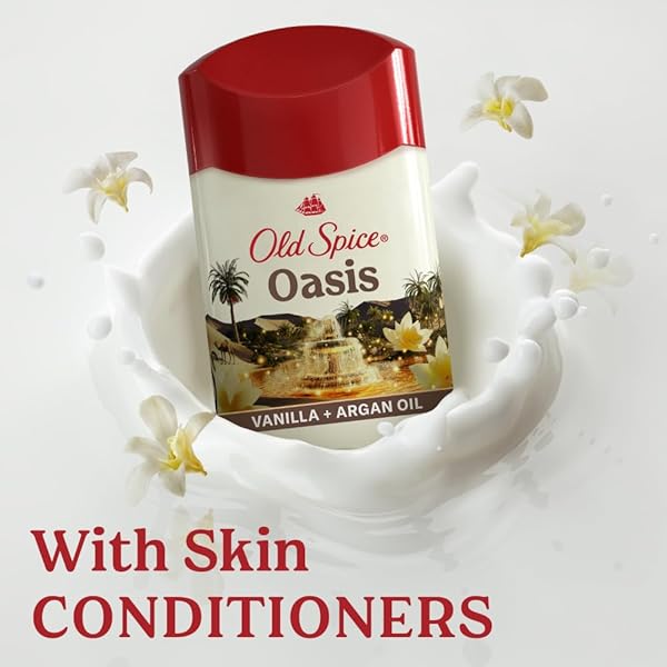 OLD SPICE ANTIPERSPIRANT & DEODORANT FOR MEN, OASIS SCENT WITH VANILLA NOTES, 2.6 OZ