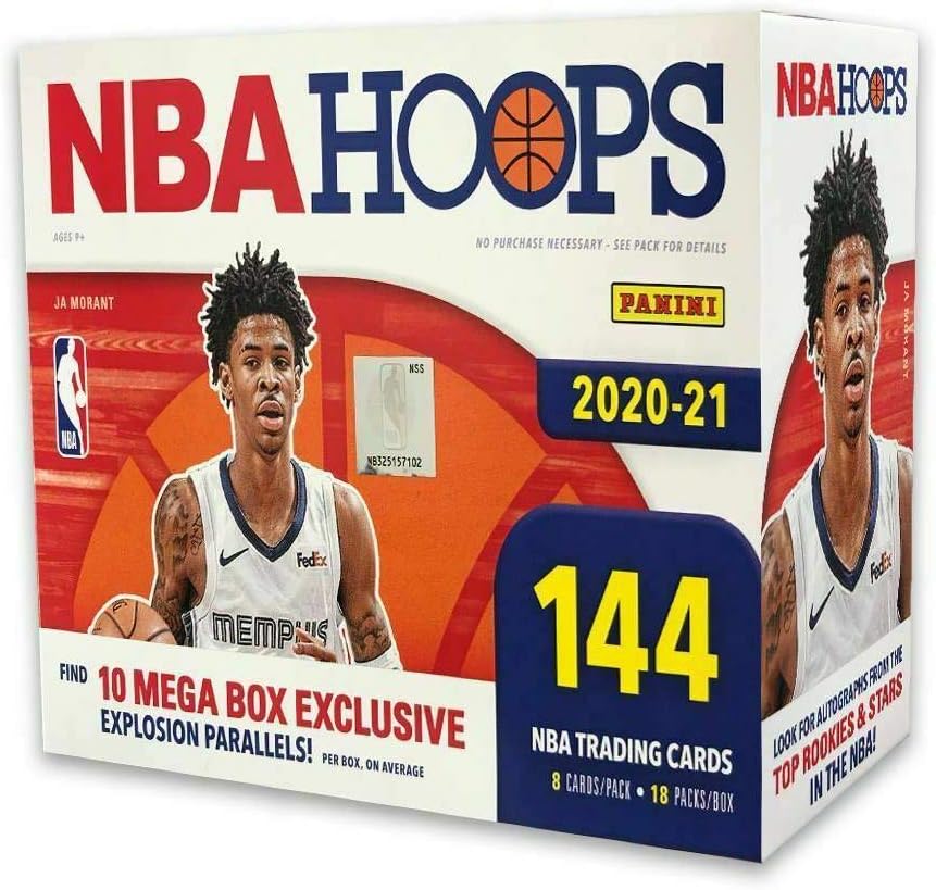 2021 NBA Hoops Basketball Trading Card Mega Box