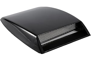 AQXREIGHT Hood Scoop, Universal Car Decorative Intake Hood Scoop Bonnet Vent Sticker Cover Hood Hood Scoops For Cars black