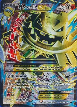 Pokemon Mega Steelix Ex 109114 Xy Steam Siege Holo