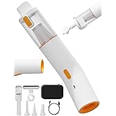 Vogano Cordless Car Vacuum, 4-in-1 Portable Mini Handheld Vacuum Cleaner with 15000pa Suction Power, 2 Suction Modes & Multi-Nozzles for Car Home Office Pet, White